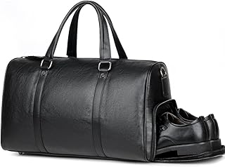 Leather travel bag for men, night travel bag, sports bag for men, black, one size.. From fashion to electronics, DIAYTAR Nigeria brings it all to your doorstep — fast, easy, and affordable.