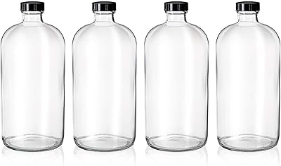 Package of 4 round Boston transparent glass bottles of 32 g with traffic jams.. Your comprehensive marketplace awaits at DIAYTAR NIGERIA with affordable prices and reliable delivery times.