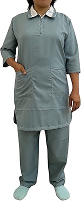 Set of medical uniform for nanny in light and durable Japanese cotton mixture - easy to wash.. DIAYTAR NIGERIA redefines convenience with our vast product selection and swift nationwide delivery.