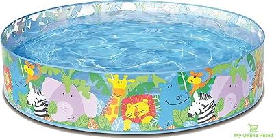 Multicolored children's water swimming pool (6 feet) - My online retail business.. DIAYTAR NIGERIA: Making online retail accessible to all with affordable nationwide shipping.