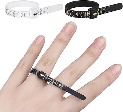 2 -piece ring size measurement tool, reusable finger size measurement set. The ringing years are suitable for all types of rings.. Your complete shopping solution, DIAYTAR NIGERIA offers extensive choice with competitive prices and delivery.