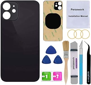 OEM BEARZWORORD BEARZWORORD SHEET WALK PART for iPhone 12 6.1 inch with pre-applied repair kit (black).. Experience the convenience of online shopping with DIAYTAR NIGERIA's reliable 5-8 day delivery service.