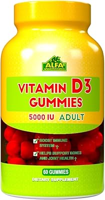 Alfa Vitamins Vitamin D3 500 IU - High power gum for adults support the health of bones and joints + immune system and muscle function - 60 gummies.. Discover why DIAYTAR NIGERIA is the smart shopper's choice for affordable products delivered nationwide.
