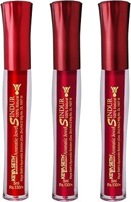 K Seth aromatherapy diffuser, jewelry aromas diffuser, red and burgundy sindoor, 8 ml (3) package.. Shop with intention at DIAYTAR NIGERIA, offering thousands of products at budget-friendly prices.