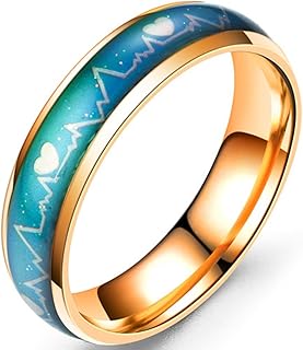 Stainless stainless steel mood ring with changing good jewellers for wedding and birthday, metal.. DIAYTAR NIGERIA brings the joy of affordable shopping to your fingertips with delivery in less than 8 days.