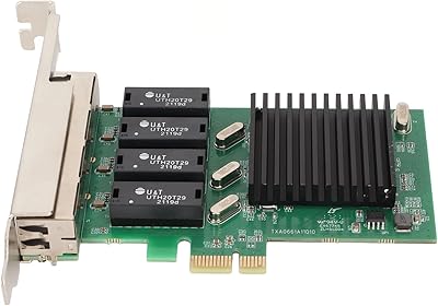 PCIe Gigabit network card 4 ports Ethernet Ethernet adapter 1000.. Shop with purpose at DIAYTAR NIGERIA, where diverse selection meets budget-friendly nationwide delivery.