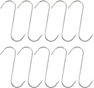 Yarno Lot of 10 robust stainless steel metal hooks for bacon, dried meat, butcher hook to hang, dry, grill, cook, smoke.. DIAYTAR Nigeria is your reliable online shopping destination offering an extensive range of products across all categories. Enjoy fast nationwide delivery in just 5 to 8 days and some of the lowest prices in the market.