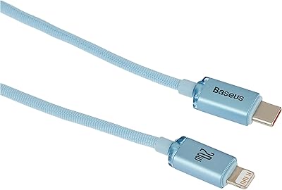 Basy Series Crystal Shine Series Type C Basystal Charge Data Cable to iPhone 20W 2m Blue Blue.. A world of products at your fingertips — thanks to DIAYTAR Nigeria.