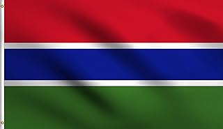 Gambia flag 3 x 5 feet 100 % Polyester 100D of DMSI.. Fast. Reliable. Affordable. DIAYTAR Nigeria is all that and more.