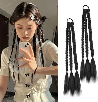 GOODERN 2 Pieces DIY Braid Horseshoe Coloring Extension Soft Mixture of braided hair strip Extension of Horse Horse Synthetic Hairstyles Hair Hair For Girls Women Hair Extensions.. DIAYTAR NIGERIA: Where shopping dreams come true with budget-friendly prices and nationwide shipping.