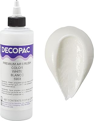 Food coloring for Decopack Premium airbrush - edible paint for cakes, bindings, fondant and chocolate 236 ml - white.. Shop quality and variety at unbeatable prices on DIAYTAR Nigeria — delivery in under 8 days.