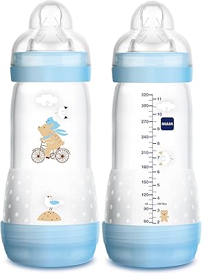 Mam Easy Start anti-colic bottle, 11 ounces, boys, pack of 2.. Enjoy low prices, wide selections, and reliable delivery with DIAYTAR Nigeria.