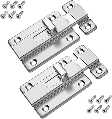 Alykdon door bolts, stainless steel sliding door latch, safe sliding door locks with bathroom bolts, toilet, hangar, bedroom, interior doors.. Experience the joy of discovery with DIAYTAR NIGERIA's vast catalog and nationwide affordable delivery.