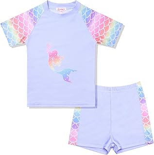 Two -piece swimsuit Sirène unicorn Rushguard for girl upf 50+.. Your digital shopping ally, DIAYTAR NIGERIA offers extensive selection with budget-friendly delivery.