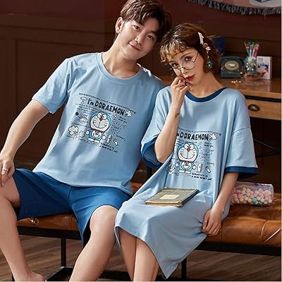 Short -sleeved summer pajamas for home service couples.. Find more for less — only on DIAYTAR Nigeria.