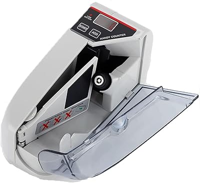 Small silver counter easy to transport worldwide, machine to count banknotes and banknotes with financial equipment with LED display.. DIAYTAR NIGERIA brings the market to your fingertips with affordable prices and prompt delivery service.