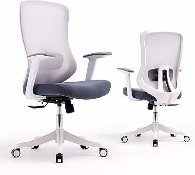 Ergonomic desk chair in high backrest mesh for the house and the office with adjustable lumbar support (gray).. DIAYTAR NIGERIA brings affordable products to every doorstep with our reliable 5-8 day shipping.