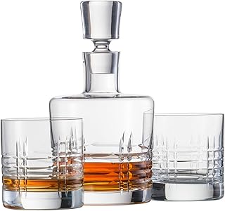 Shot Swize Classic Bar 120143 Cristal whiskey set including 1 Carafe and 2 old, transparent, 8.85 x 5.12 x 9.05 inches cups.. DIAYTAR NIGERIA: Where every search yields affordable results delivered promptly to your door.