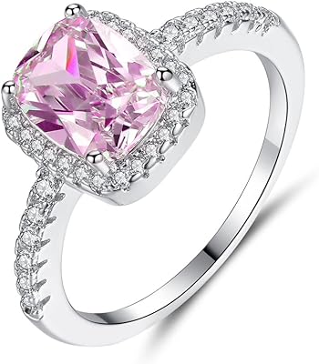 STERLING 925 STARLING SILVER FIRENING Ring with zirconium oxide for women 3.5 carats, engagement ring for women (US code 6-9).. Shop for everything you need at DIAYTAR NIGERIA, with budget-friendly prices and quick delivery.