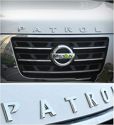 Sticker emblem of ABS leion chrome front hood for Nissan Patrol Y61 Y62 Armada Platinum Nismo XE SE (Patrol logo).. DIAYTAR NIGERIA connects your desires with reality through our affordable e-commerce platform and quick delivery.