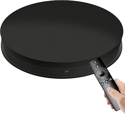 Large black rotary display of 11 "with distance white light for photography, capacity of 25.8 lb, 360 photos of the export shooting in a few minutes.. Your go-to destination for affordable online shopping, DIAYTAR NIGERIA delivers in under 8 days.