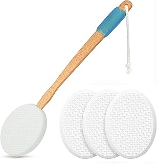 45 cm lotion applicator with 4 stamps - long handle for easy access and self -application of the body lotion - Bath brush for men and women.. Shop confidently on DIAYTAR Nigeria — everything you need, delivered quickly.