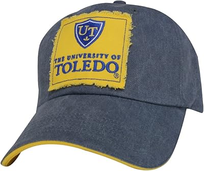 Non -structured baseball cap with 6 Helm of Toledo University panels with adjustable loop closure, blue, navy blue, one size.. DIAYTAR NIGERIA brings affordable shopping to your fingertips with reliable delivery in less than 8 days.