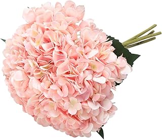 Artificial hydrangea flowers, 5 bouquets of 6.6 "silk hydrangea long, realistic silk flowers for wedding, house, hotel, party decoration, floral arrangement (pink).. Enjoy stress-free shopping with affordable prices on DIAYTAR Nigeria.