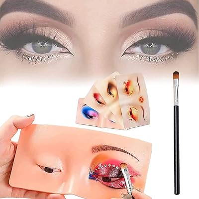 Rexterable realistic 3D makeup practice cushion, Silicone practice pad, perfect help for makeup, female model for eyelash extensions, eyeshadow, eyeshadow.. DIAYTAR NIGERIA delivers more than products - we deliver affordable shopping satisfaction nationwide.