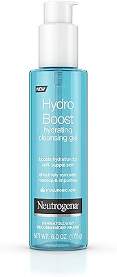 Neutrogena Hydro Boost Gel Light Face Cleaning For Sensitive Skins, Sweet Face Cleanser and Hyaluronic, Hypoallergenic and Non -Combenic Acid, 177 ml.. DIAYTAR NIGERIA: Your partner in affordable online shopping with reliable 5-8 day shipping nationwide.