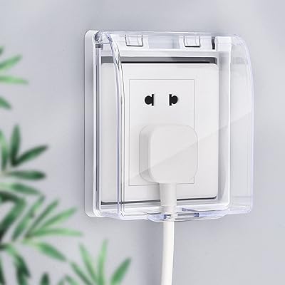 Wawasia waterproof wall switch cover, anti-dust box and anti-flabber, wall lighting protection, transparent plastic, 2 parts.. DIAYTAR NIGERIA connects you with what you need at prices you'll love, delivered within 8 days.