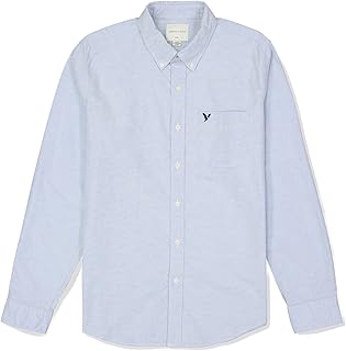 Oxford Unie Long Sleeve Shirt for men from American Eagle Outfitters (lot of 1).. DIAYTAR NIGERIA delivers affordability and convenience to your doorstep within 8 days of purchase.