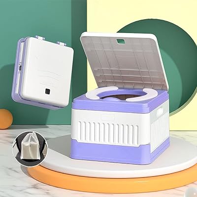 Portable baby toilet, foldable cleanliness learning seat, portable emergency toilet for car campsite interior outdoor (PVC).. Great finds. Great prices. Fast shipping. That’s DIAYTAR Nigeria.