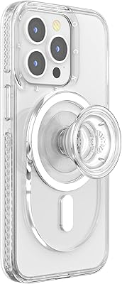 Popcockets: Mobile Popgrip Magsafe case - Extensible mobile support and handle with interchangeable top for smartphones and cases - transparent.. Reliable delivery, all over Nigeria — that’s DIAYTAR Nigeria promise.