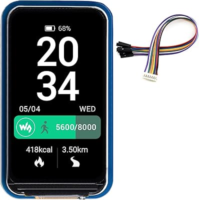 Waveshare 1.45 "circular LCD module for Arduin/Raspberry Pi/STM32, IPS 172x320 screen, SPI RVB 262K interface, clear and colorful display effect.. Discover more ways to save — every day on DIAYTAR Nigeria.