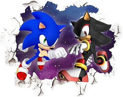 Sonic adventures wall sticker, cartoon wall sticker for children's rooms, wall sticker sticker in PVC - Color A.. Need it fast? DIAYTAR Nigeria ships in just 5 to 8 days nationwide.