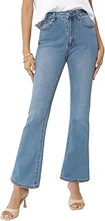 Stretch jean high waist wide for women, slim cut and low bell.. Shop smart, shop DIAYTAR — Nigeria’s trusted e-commerce site.