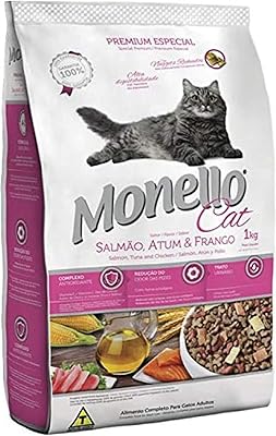 Dry food for Monello cats with a taste of salmon, tuna and chicken, 15 kg.. DIAYTAR NIGERIA brings affordable shopping to your fingertips with reliable delivery in less than 8 days.