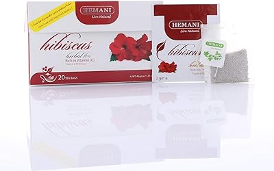 Tisane Hemani Hibiscus 20 sachets, rich in vitamin C, lowers blood pressure, strengthens the immune system, improves metabolism.. Nigeria's fastest-growing e-commerce site offers unbeatable prices and delivery within 8 days.