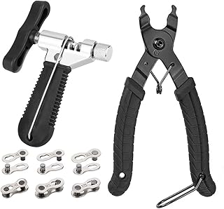 Bicycle links + chain spacer + 6 pairs of links lost in bicycle, chain pliers and fast -steady pliers to repair speed chains 6/7/8/9/10 | Set of professional bicycle chain repair tools.. Discover a new way to shop with DIAYTAR NIGERIA's comprehensive marketplace and quick delivery options.