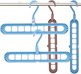 Fun home versatile plastic hanger to organize clothes or wardrobe (lot of 4, multicolored).. DIAYTAR NIGERIA provides endless shopping possibilities with affordable prices and prompt delivery service.
