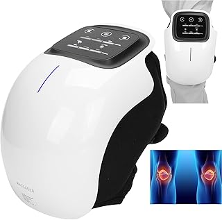 Wireless electric vibrant knee masseur with LED display, red light, hot compress at 3 temperature levels, heating device for arthritis, spasms, joint heater.. Your complete shopping solution, DIAYTAR NIGERIA delivers variety and value within the week.