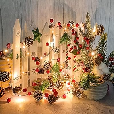 Goronb 20 pieces 7 feet LED LED LIGHT CHRISTMAS IN THE SHAVE OF BAY BAIE WITH LIGHTS FURN BUT BATTERY WITH PIN POLD FOR Decoration of Outdoor Outdoor Outdoor Holiday Decoration.. Fast delivery is our promise — DIAYTAR Nigeria keeps it real.