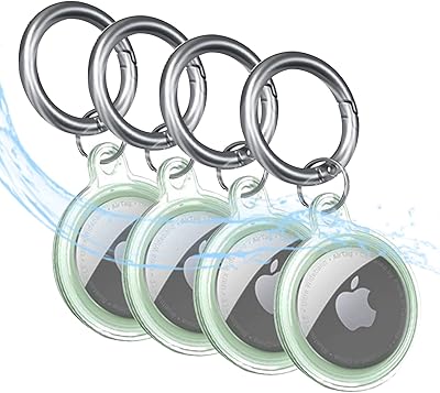 4 AIRTAG supports for Apple Airtag Striper resistant, Apple Airtag accessories for keychain/animal/car collar (green).. Your digital marketplace solution, DIAYTAR NIGERIA delivers quality and value within the week.