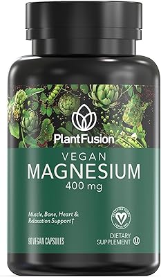 Magnesium vegan supplement Plant Fusion 400 mg - cardio -muscle and bone relaxation - 90 vegetarian capsules.. Experience shopping without limits at DIAYTAR NIGERIA, where affordability meets convenience in just days.