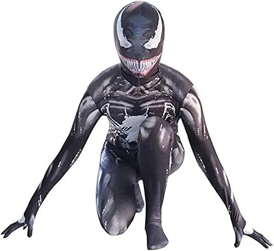Qiu Feng costume for adult children Venom spiderman tight costume 3D print for party and performance, adult, XL (color: children, size: x-small).. Experience budget-friendly shopping at DIAYTAR NIGERIA, Nigeria's premier online marketplace with quick delivery.