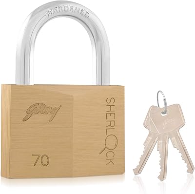 Sherlock Luxury Sherlock lock in solid brass with 3 keys (70 mm).. DIAYTAR NIGERIA delivers affordability and convenience to your doorstep within 8 days of purchase.