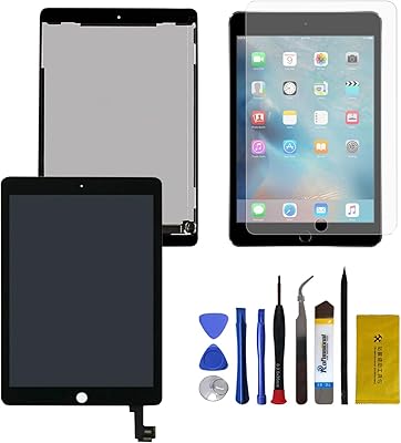 Spare parts for LCD Anorca screen for iPad Air 2 9.7 inches A1566 A1567 2014 2nd generation replacement LCD screen with tempered glass and tools (black).. No delays, no drama — just fast, affordable shopping with DIAYTAR Nigeria.