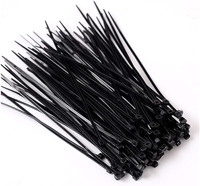 100 8 -inch nylon cable locking attaches, black rolled wire.. DIAYTAR NIGERIA: Bringing affordable shopping solutions with a diverse product catalog delivered nationwide.