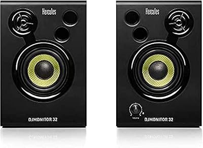 HERCULUS DJ MONITOR 32, 2 x 15 W RMS of active surveillance, black.. DIAYTAR NIGERIA: Where affordability meets variety, with thousands of products delivered in less than 8 days.